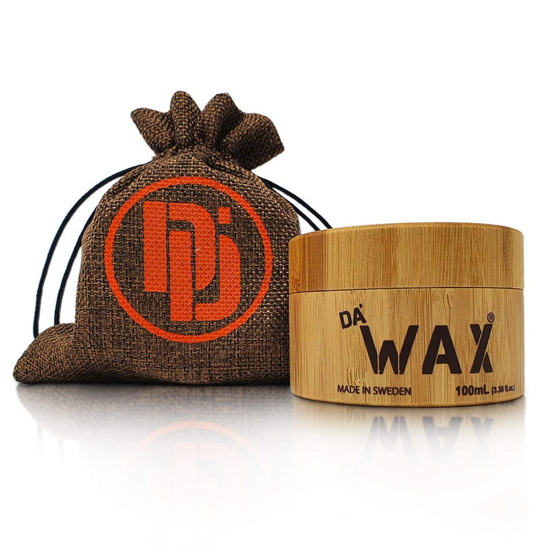 [Australia] - Da'Dude Da'Wax, Hair Wax for Men, Strong-Hold Mens Hair Wax in Bamboo Tub & Gift Bag 