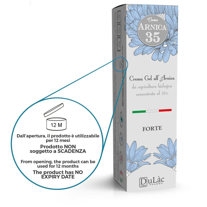 [Australia] - Dul�c Arnica Gel Cream Extra Strong 75ml Great for Muscle and Joint Massage, Even After Sports, Made in Italy with 35% Organic Arnica Montana, Cooling Effect 