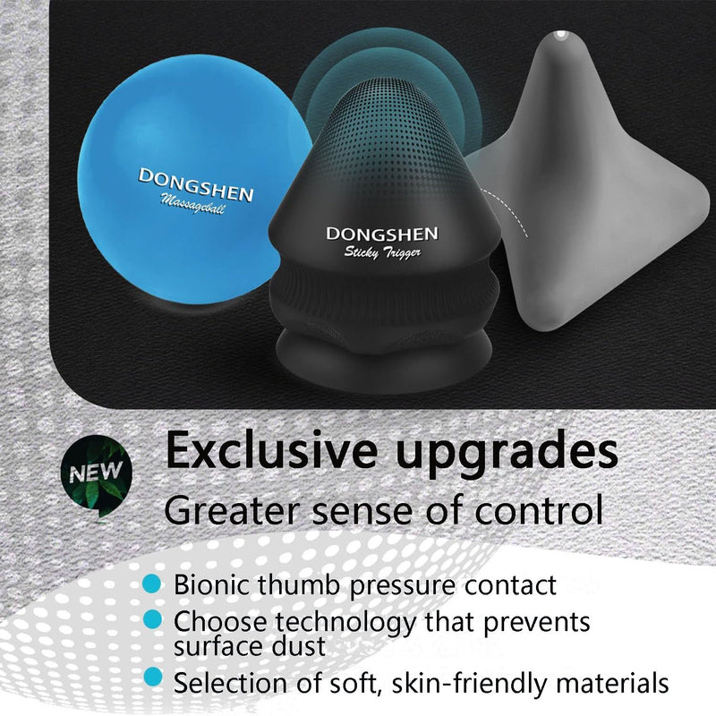 [Australia] - DONGSHEN Massage Ball Kit Deep Tissue Physio Ball 3-Piece Personal Massage Tool Set for The Relief of Fasciitis and Generalised Muscle Pain Trigger Point Massager 