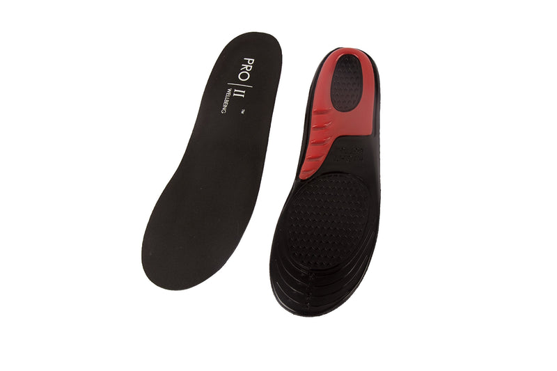 [Australia] - PRO 11 WELLBEING Gel Massaging Sports Orthotic Silicone Insoles Designed to Cushion Heel Pain 8/12 UK 
