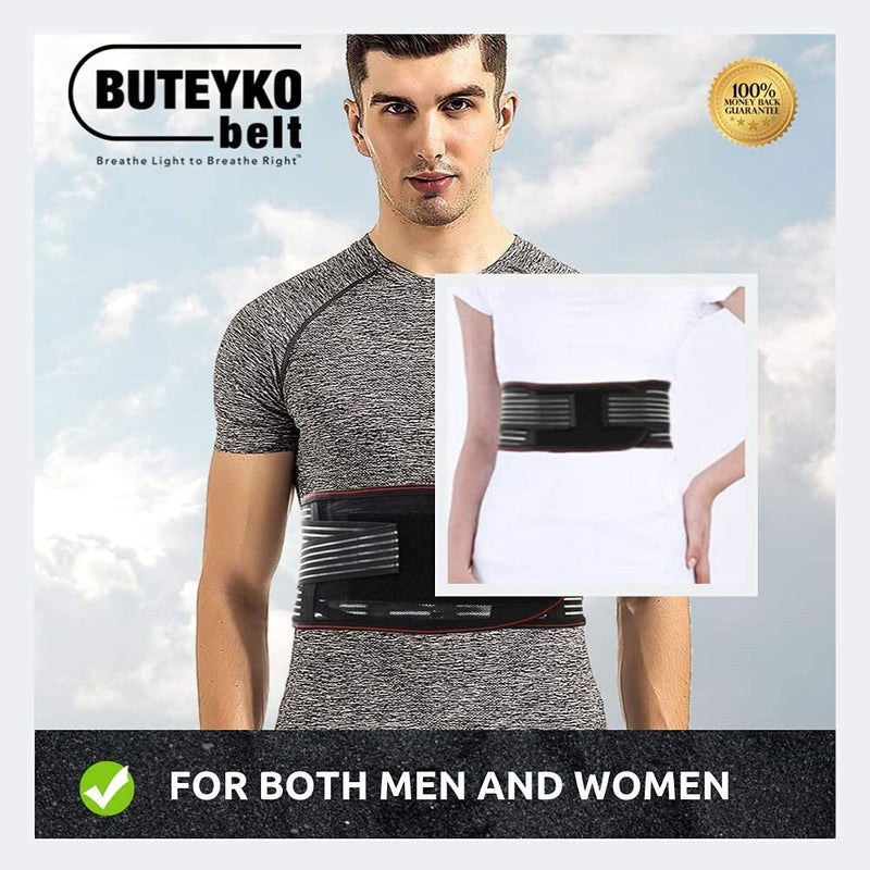 [Australia] - Buteyko Belt | Support Your Practice of The Buteyko Breathing Method for Asthma Relief, Reduction of Sleep Apnea, Snoring, Panic Attacks and Anxiety (M) M (Pack of 1) 