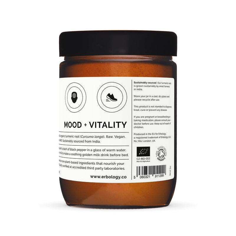 [Australia] - 100% Organic Turmeric Powder 220g - 5% Curcumin - Straight from Farm in India - Raw, Vegan and Gluten-Free - Non-GMO - No Additives or Preservatives - Recyclable Glass Jar 