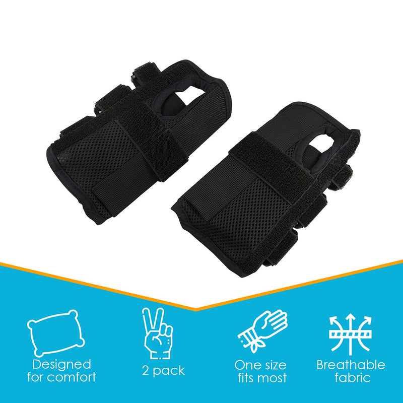 [Australia] - Wrist Brace, Carpal Tunnel Braces, Splint Supports, Right & Left Pair, Two (2), Small/Medium, Fitted Pain Relief, Reduced Recovery Time, Forearm Compression, Breathable, Sprain, Arthritis, Tendinitis 