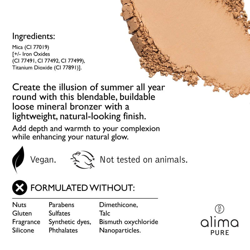 [Australia] - Alima Pure Bronzer Powder- Lightweight, Natural, Loose Mineral Bronzer Powder (0.15 oz/ 4.5 g) 4.5 Gram Maracaibo 