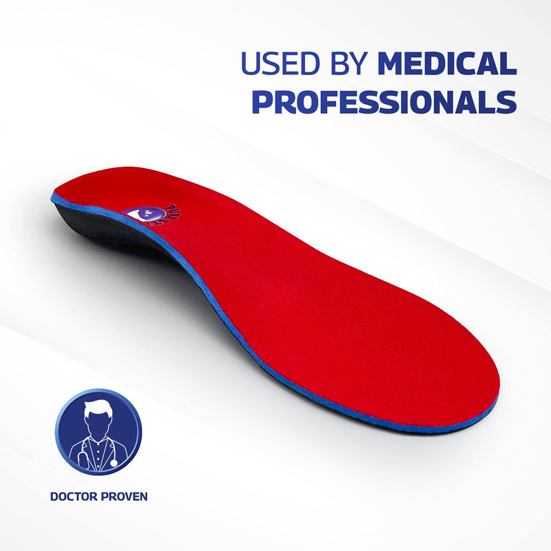 [Australia] - Pure Stride Professional Full Length Orthotics - Shoe Insert & Support for Metatarsals, High Arch, Flat Feet - Pain Relief for Plantar Fasciitis, Arch, Heel - 1 Pair, Men's 7-7.5 / Women's 9-9.5 Generation 2 