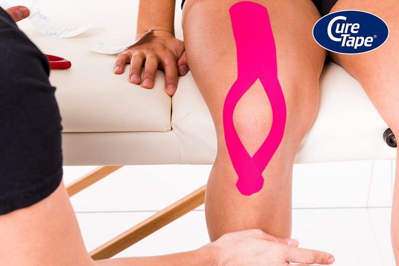 [Australia] - CureTape Classic 5cm | Waterproof Kinesiology Tape | Medical Kinesiology Tape | Increase Mobility & Performance | Reduce Joint Pain | Recover Faster | Pink 