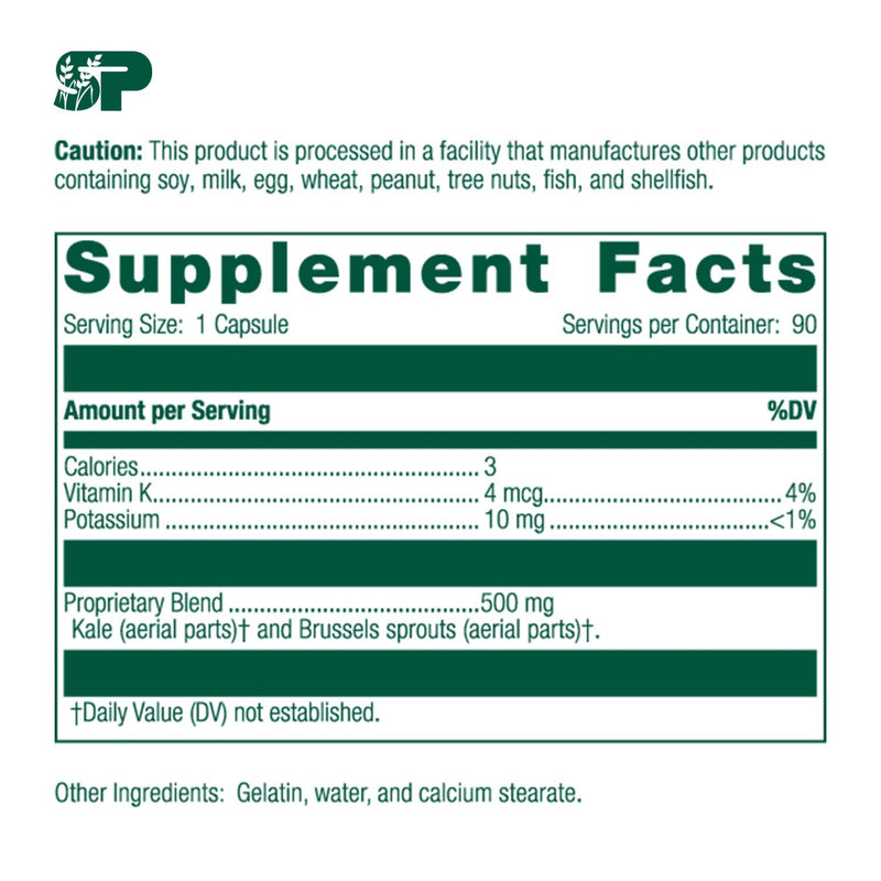 [Australia] - Standard Process Cruciferous Complete - Whole Food Antioxidant, Detox and Liver Support with Vitamin K, Organic Kale and Brussel Sprouts - 90 Capsules 