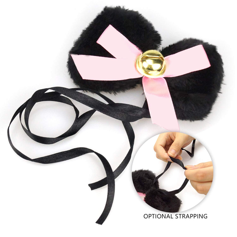 [Australia] - Cat Cosplay Costume Kitten Tail Ears Collar Paws Gloves Anime Lolita Gothic Set Black 