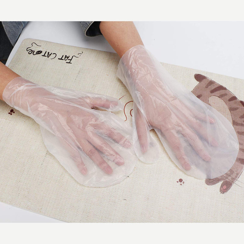 [Australia] - 200pcs Plastic Paraffin Bath Bags for Hand, Segbeauty Larger and Thicker Paraffin Wax Hand Liners, Therabath Spa Mitt Glove Liners for Paraffin Wax Machine and Wax Treatment Large (200 Count) 