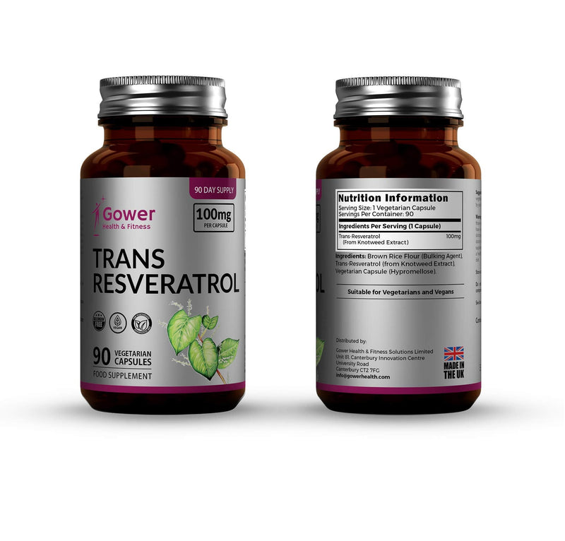 [Australia] - GH Trans Resveratrol | Japanese Knotweed Extract - 100mg per Serving | 90 Reservatrol Vegan Capsules | Manufactured in ISO Licenced Facilities | Non-GMO, Dairy Free & Gluten Free 