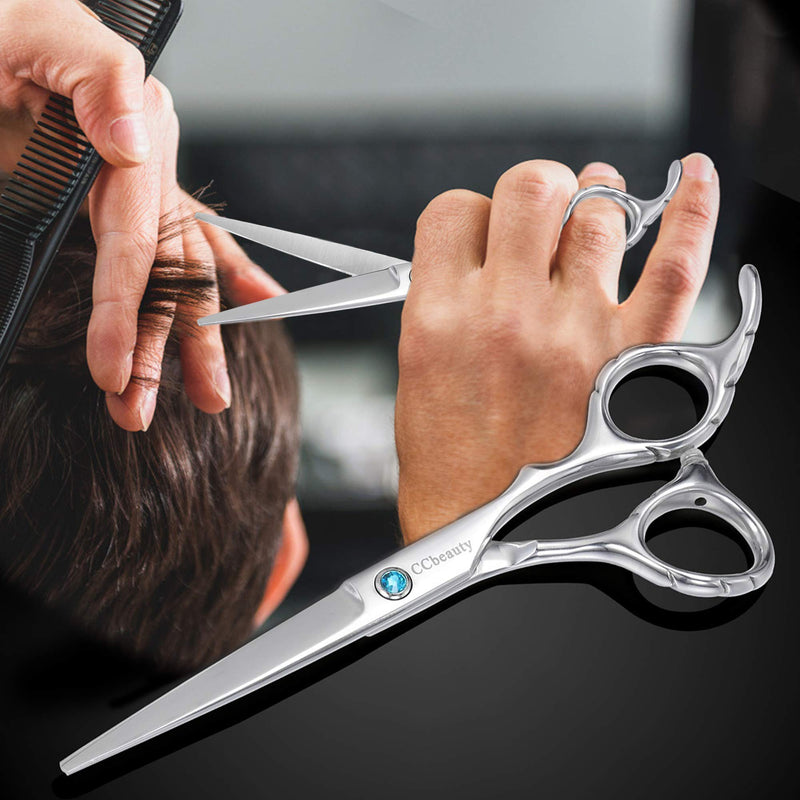 [Australia] - CCbeauty Professional Hair Cutting Scissors Barber/Salon/Home Shears Thinning/Texturising Kit 5 Pcs set with a Black Case 