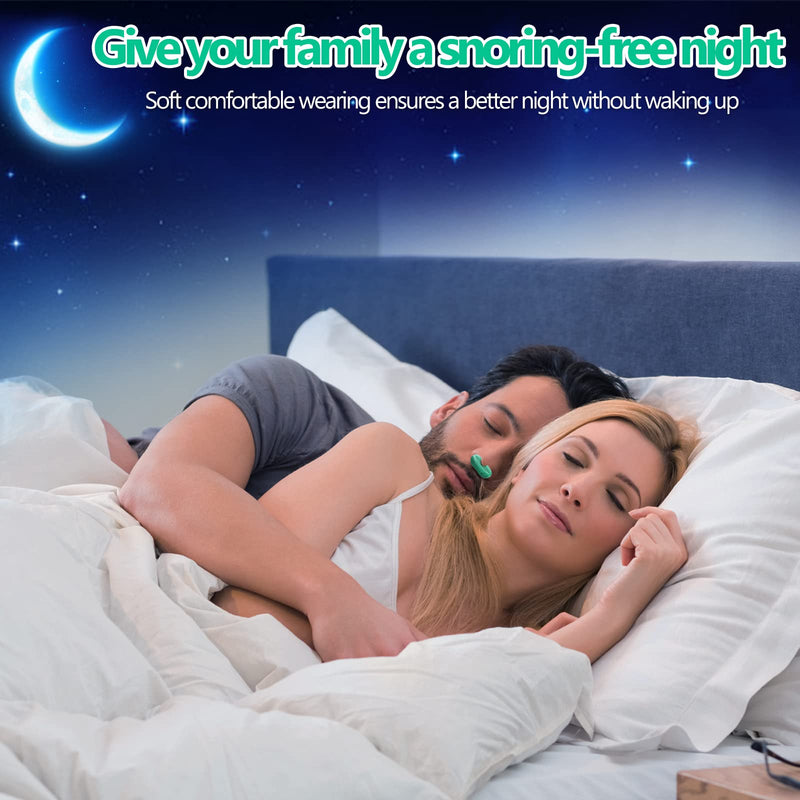 [Australia] - Anti Snoring Devices, Snore Stopper Air Purifier Filter Snoring Solution for Men Women Stop Snoring Nasal Dilator Nose Vents Plugs Comfortable Nasal to Relieve Snore Anti Snore for Better Sleep Green 