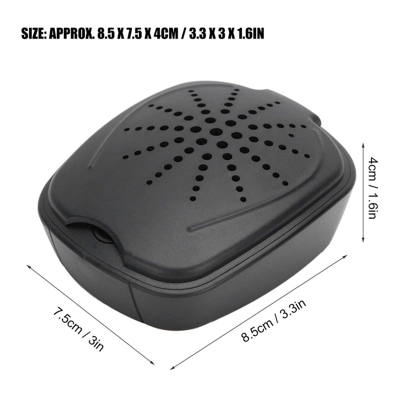 [Australia] - Mini Hearing Aid Drying Box, UV Haering Amplifier Dehumidifier Drying Case Hearing Aids Accessory Moisture Resistant - One Button Design (USB Cable) 