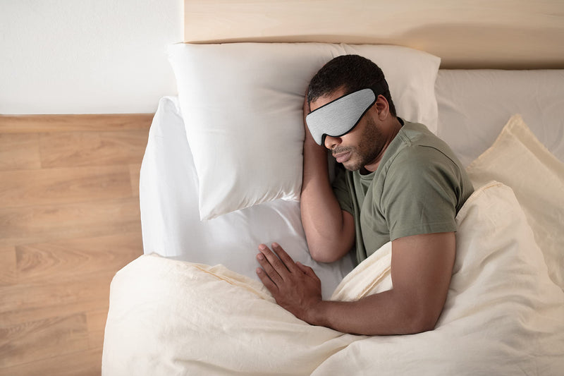 [Australia] - Ostrichpillow - Eye Mask | 3D Ergonomic mask | Adjusts to The Shape of Your face | Mask for Sleeping, Resting, Relaxing | Blocks Light for Total Darkness (Gray)) Gris 