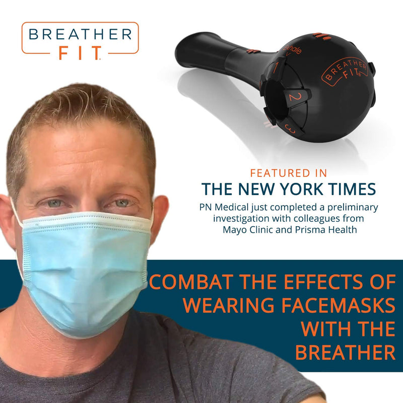 Breather Fit │Natural Breathing Lung Recovery/Exercising Muscle Trainer