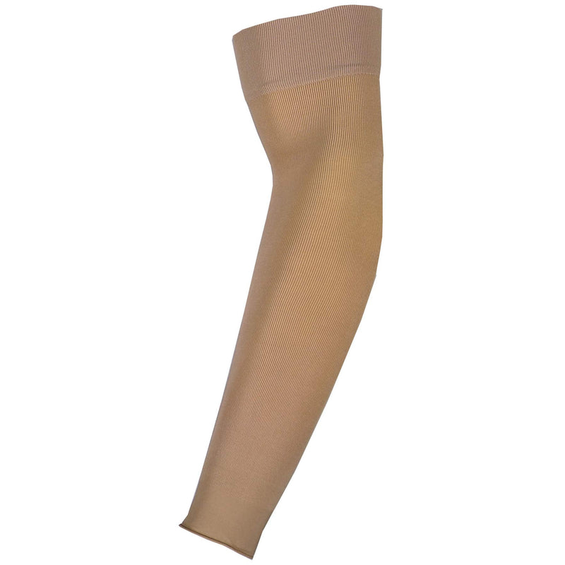 [Australia] - Truform Lymphedema Compression Arm Sleeve, 20-30 mmHg Post Mastectomy Support, Dot Top Grip Band, Beige, Medium 