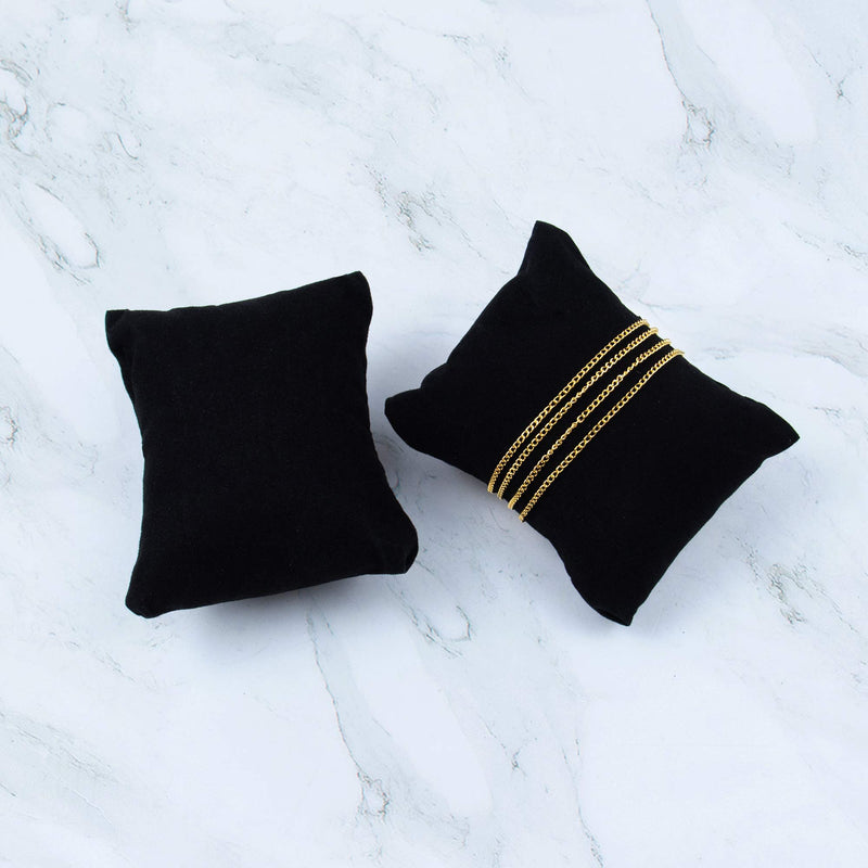 [Australia] - AUEAR, Velvet Bracelet Watch Pillow Black Jewelry Pillows Watch Bracelet Bangle Cushions Display Stand Set for Box (10 Pcs) 10 Pcs 
