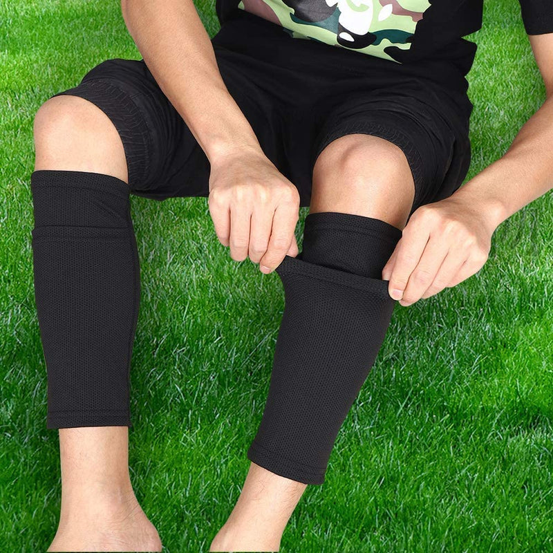 [Australia] - Soccer Shin Guards,Soccer Shin Guards for Adult Youth Kids,Shin Guards with Calf Compression Sleeve for 3-15 Years Old Boys and Girls/Men/Women,Shin Gurads and Shin Pads Sleeves for Football Games. Teens 