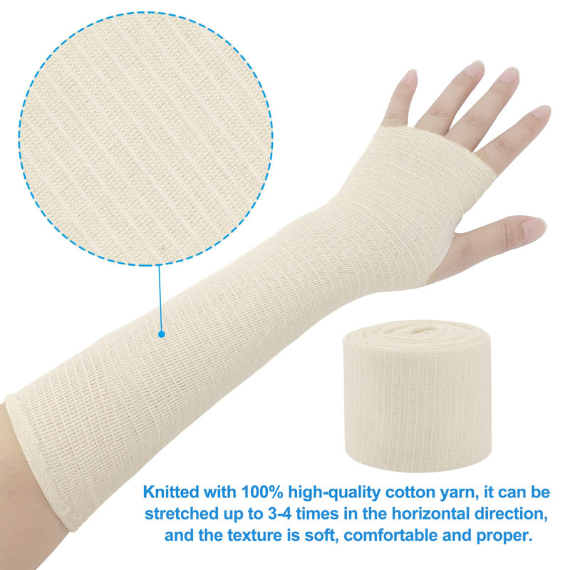 [Australia] - Elastic Tubular Support Bandage Sport Bandages Washable & Reusable for Large Knee Support Bandage Medium Thigh, Cotton Spandex White 10cm*5m 
