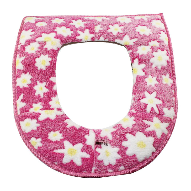 [Australia] - Dianoo Plush Toilet Seat Covers, Bathroom Soft Warm Washable Toilet Seat Cover Cushion, 2PCS (the colors will be sent at random) 