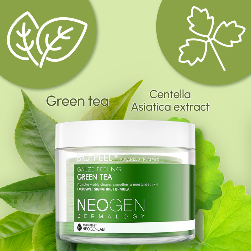 [Australia] - Neogen Dermalogy Bio Peel Gauze Peeling Green Tea (200Ml/30Pads) Premium Exfoliating Pads 