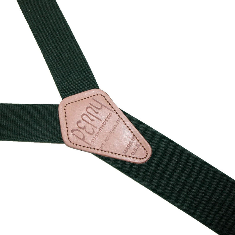 [Australia] - Perry Suspenders Men's Elastic Hook End Camouflage Suspenders Big N Tall Length - 1.5" Width Hunter Green 