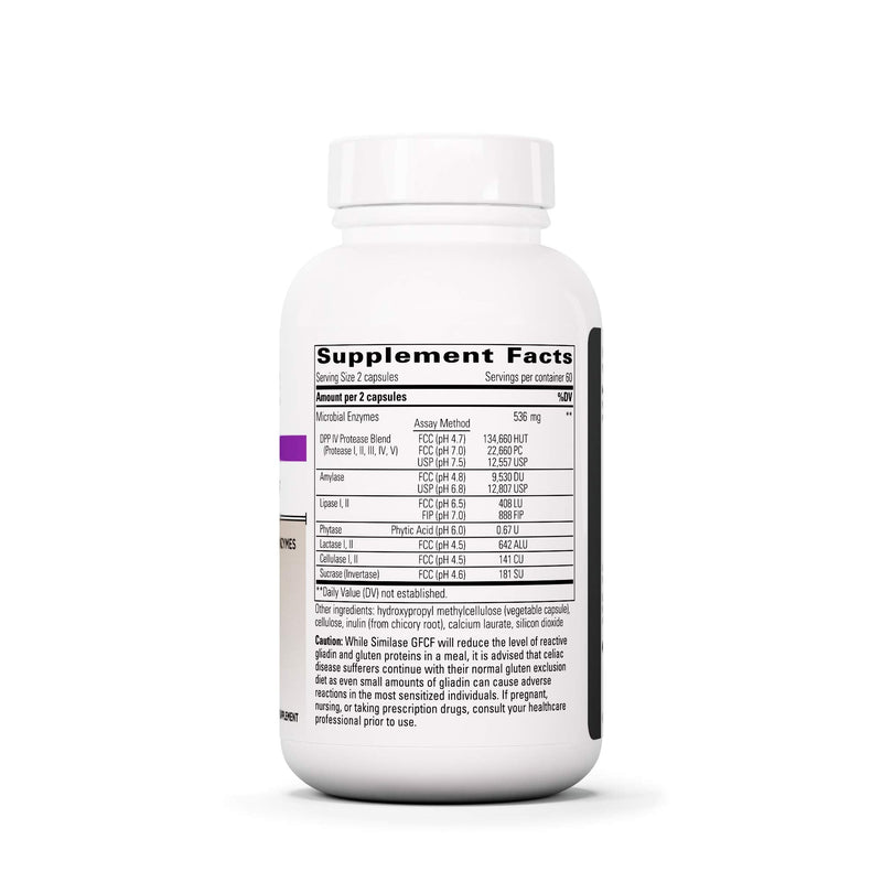 [Australia] - Integrative Therapeutics Similase GFCF - Digestive Enzyme Supplement for Support Against Occasional Gas and Bloating* - Supports Gluten and Casein Digestion* - Dairy Free - 120 Vegan Capsules 