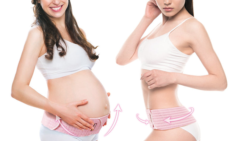 [Australia] - Bracoo Maternity Belt - Adjustable Belly Band for Pregnancy - Relieve Tired Muscles, Support for Prenatal and Postpartum Comfort, MS61, Pink, One Size One Size (Pack of 1) 