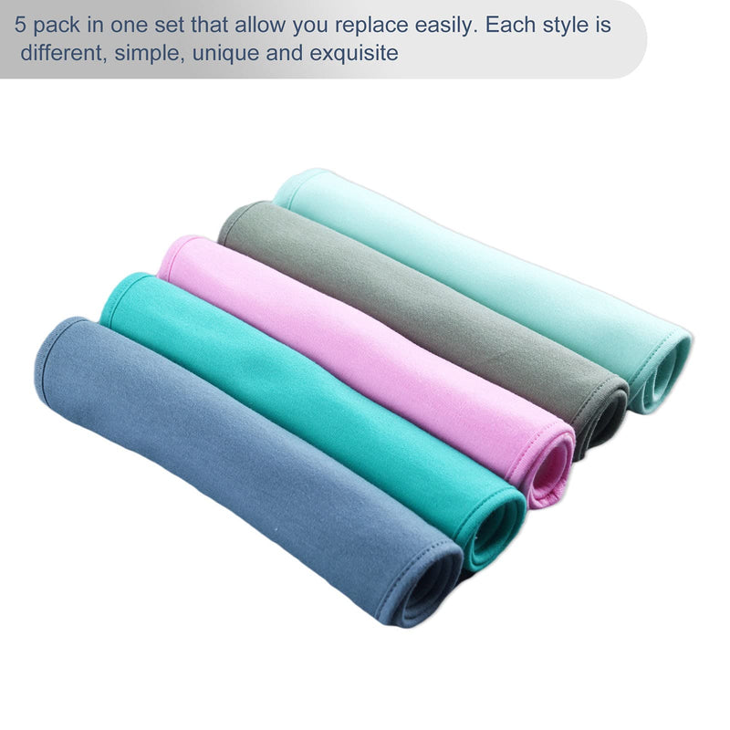 [Australia] - MYZIDEA Unisex 5-Pack Large Baby Burp Cloth for Boy and Girls, 0-24 Monthsf or Newborns, 100% Organic Cotton Terry Supersoft, Neutral Waterproof and Absorbent (Solid) Deep 