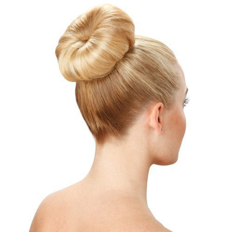 [Australia] - Hair-so? Massive 6 Inches Wide Big Hair Bun Extra Large Hair Doughnut Donut Bridal Wedding Hollywood Hair Style Bun Ring - Choose Colour- Brown, Black or Blonde (Black) 