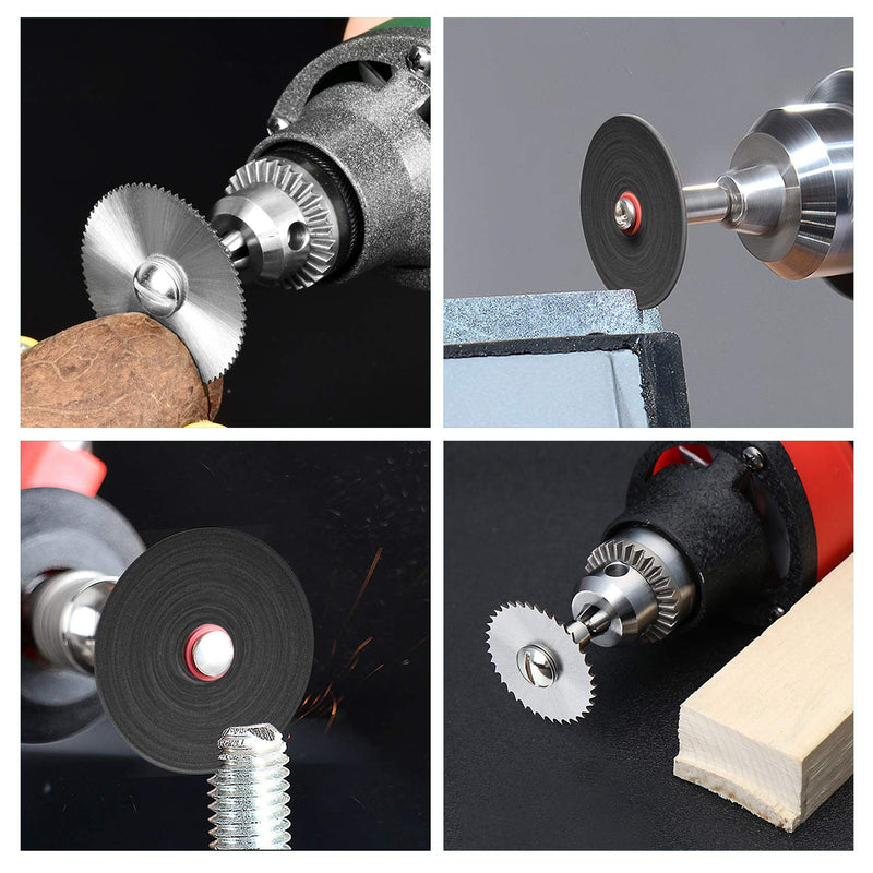 [Australia] - Cutting Wheel Set 36pcs for Rotary Tool, HSS Circular Saw Blades 6pcs, Resin Cutting Discs 20pcs, 545 Diamond Cutting Wheels 10psc with 2 Screwdrivers 