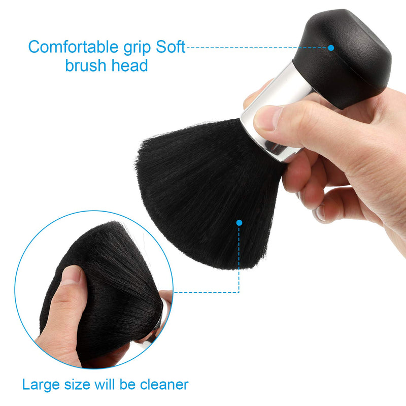 [Australia] - 6 Pieces Salon Barber Capes Set Hair Cutting Hairdresser Stylists Capes with Adjustable Snap Closure Neck Duster Brush and Combs (Color Set 1) Color Set 1 