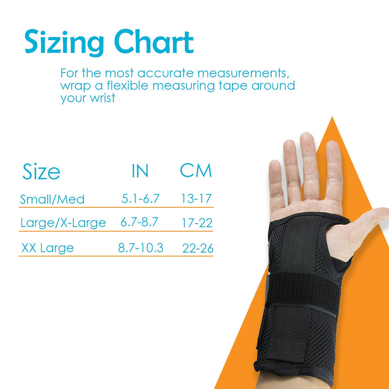 [Australia] - Wrist Brace, Carpal Tunnel Braces, Splint Supports, Right & Left Pair, Two (2), Small/Medium, Fitted Pain Relief, Reduced Recovery Time, Forearm Compression, Breathable, Sprain, Arthritis, Tendinitis 