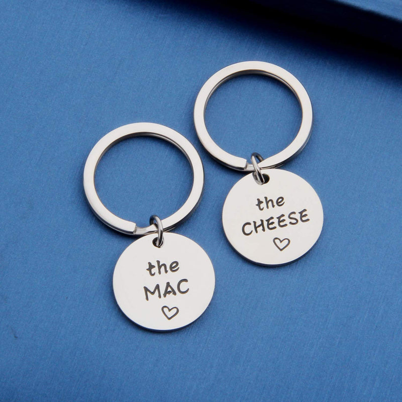 [Australia] - His And Hers Jewelry The Mac The Cheese Keychain Gift For Couples Anniversary Jewelry Wedding Gift Mac Cheese Keychain 