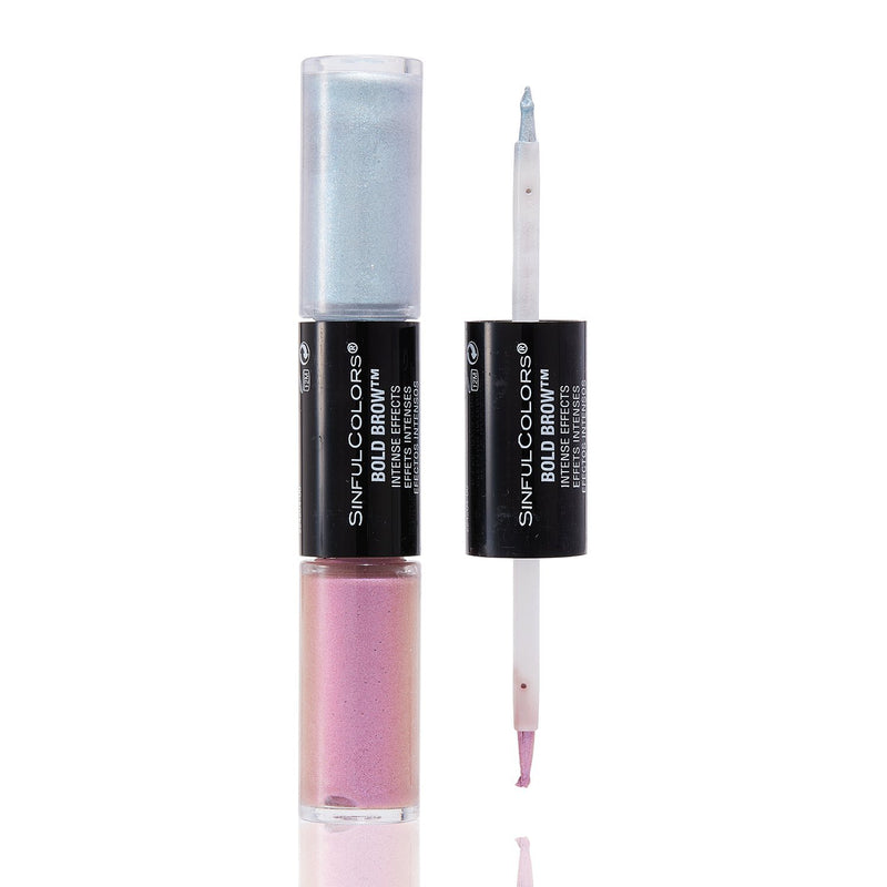 [Australia] - SinfulColors, Bold Brow Intense Effects in Stormy-Fierce, Pink and Blue Glitter Iridescent Eyebrow Tint 