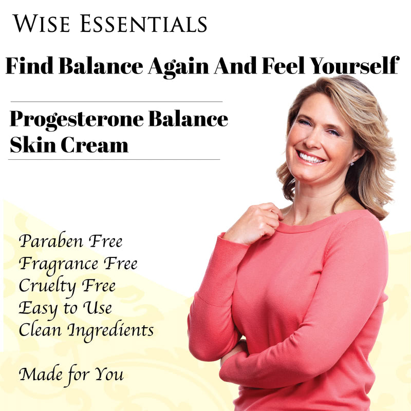 [Australia] - Progesterone Cream (Bioidentical) Paraben Free – Natural Balance Body Cream For Women in Midlife - Made with Wild Yam, Chaste Tree Berry Extract, Menopause Skin Cream Made in USA 