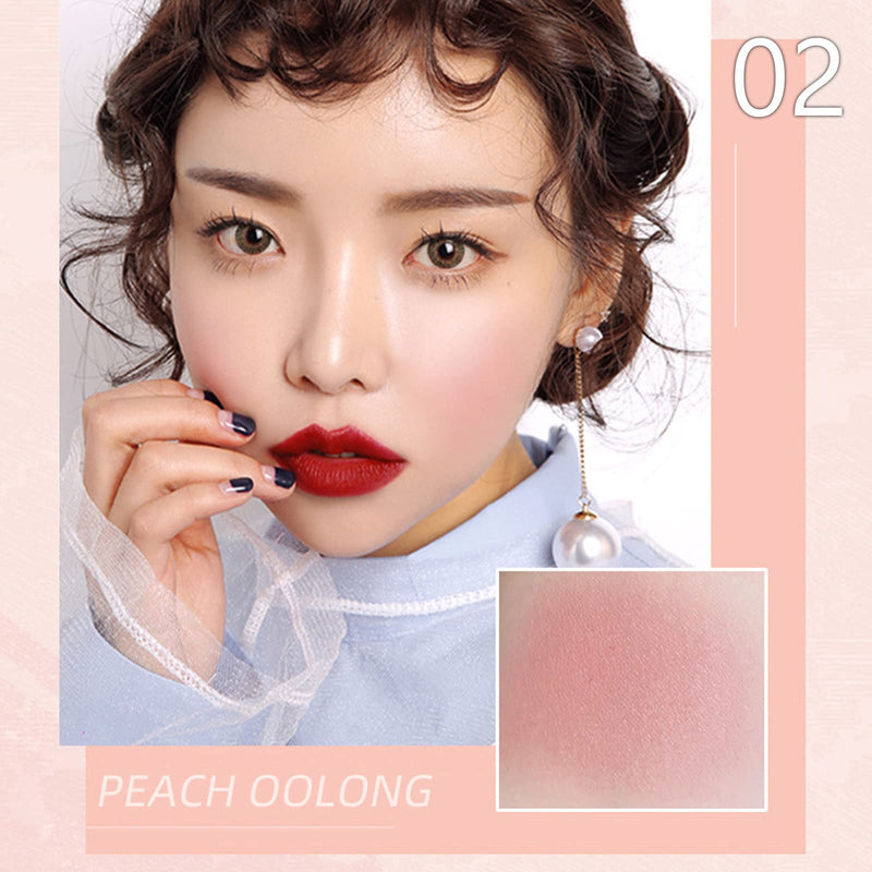 [Australia] - Blushers for Cheeks, 3 In 1 Color Matte Face Blush Make Up Powder, Makeup Blusher for Long-Lasting Sweat-Resistant Non-Greasy Blush Glow Matte Super Brighten Skin Shimmery Natural Look 