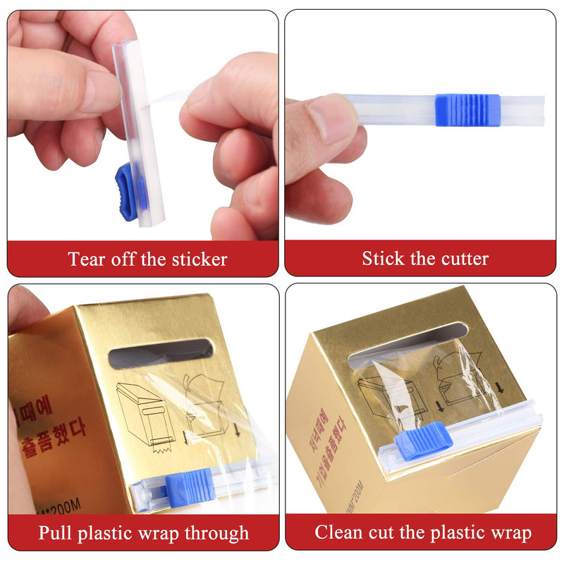 [Australia] - 2 Packs Preservative Film Disposable Eyebrow Tattoo Plastic Wrap with Microblading For Professional Eyebrow Lips Permanent Make Up Supplies Wrap Cover Tape Roll 