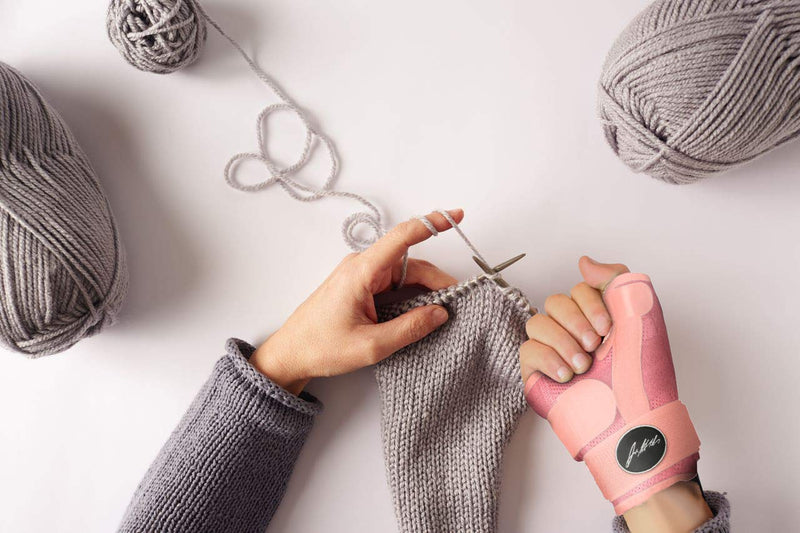 [Australia] - Doctor Developed Thumb Support for Arthritis, Thumb Splint Right or Left Hand, Wrist Support & Thumb Spica Splint and with Doctor Written Handbook(Pink, Single) Pink 