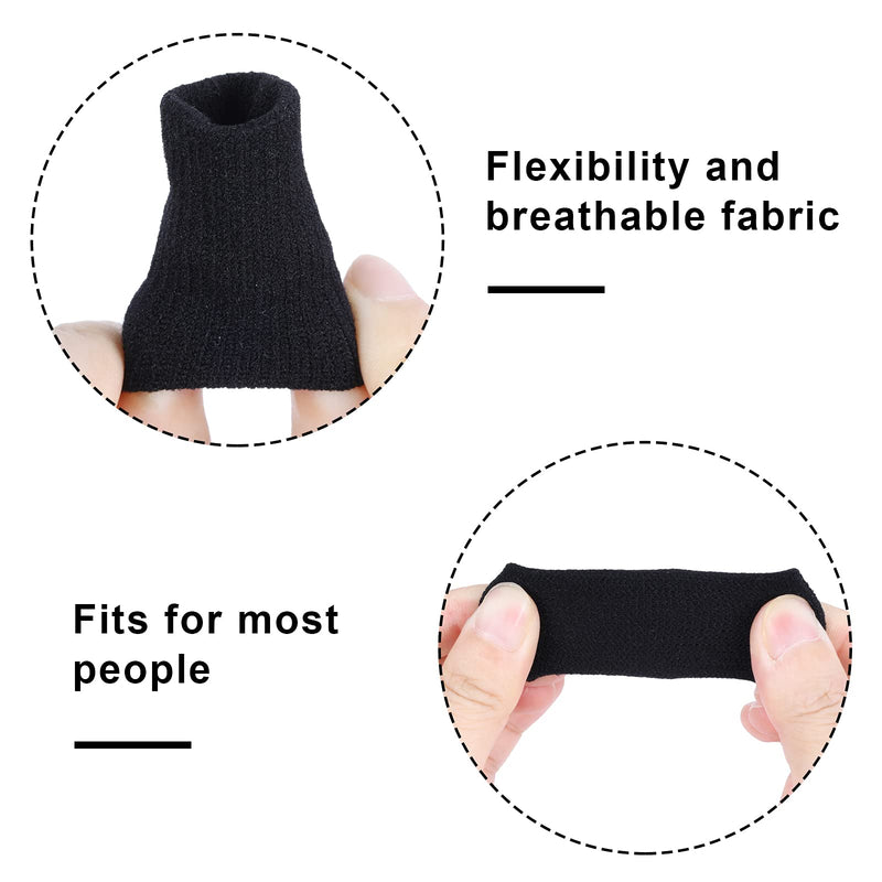 [Australia] - Yolev 10 Finger Splint Trigger Finger Splint Protectors Thumb Braces Support Elastic Finger Splint Compression Protector Braces for Relieving Pain Arthritis Aids 