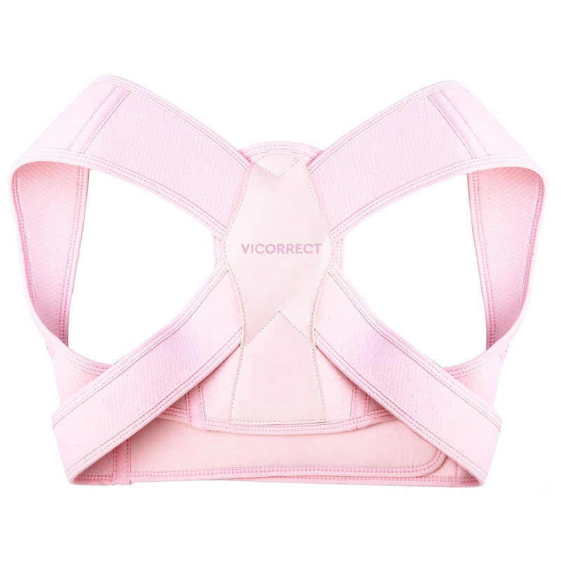 [Australia] - Posture Corrector for Women and Men, Vicorrect Adjustable Upper Back Brace for Clavicle Support and Providing Pain Relief from Neck, Shoulder, and Upper Back S-M (25"-35") Small/Medium 