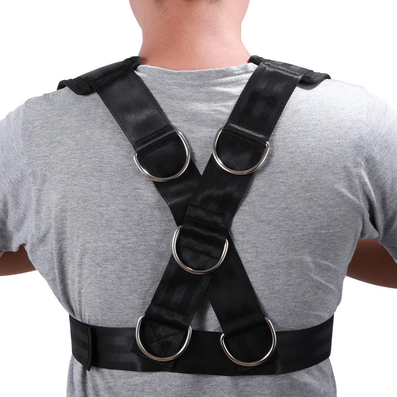 [Australia] - CLISPEED Fitness Sled Harness Workout Harness Exercise Speed Trainer with Pull Strap for Resistance Training 