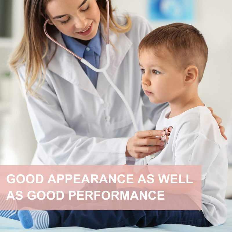[Australia] - FriCARE Rose Gold Stethoscope Nurse/Doctor/Medical Student Gifts (White) Rose Gold & White 