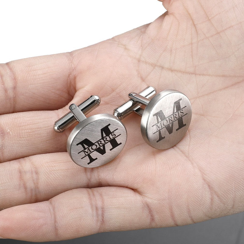 [Australia] - Father of the Groom Cufflinks Mens Gifts Father Dad Stepfather Wedding Enegraved Tie Clips Back Bar (Cufflinks & tie clip 1) 
