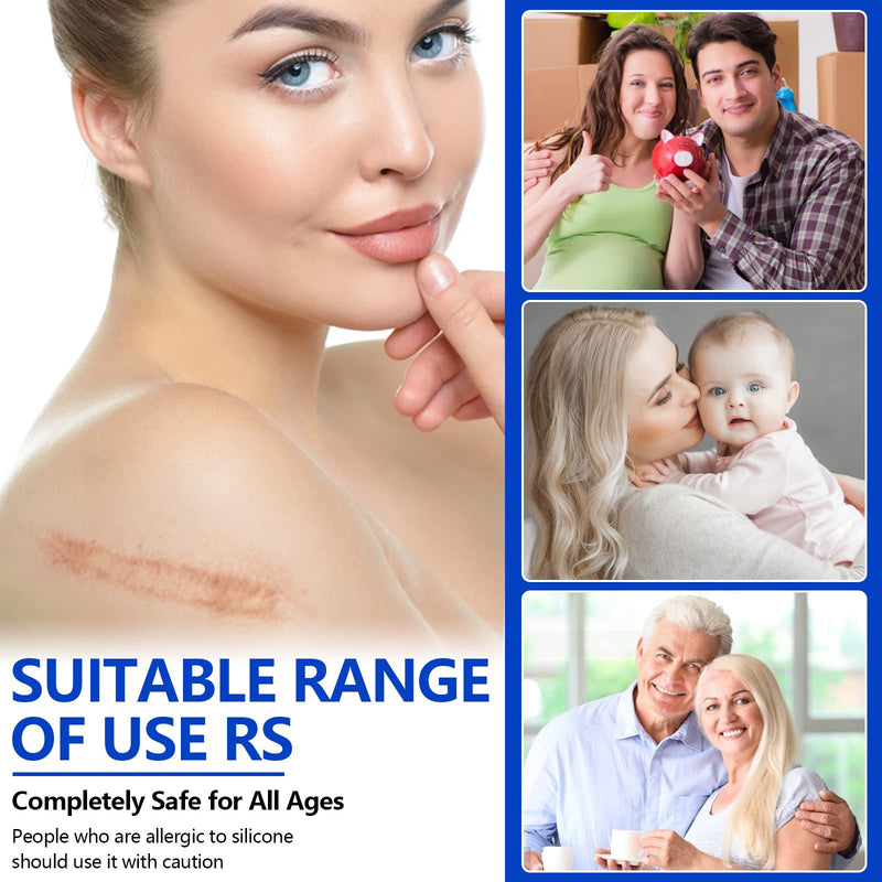 [Australia] - Advanced Silicone Scar Sheets, Transparent Scar Strips, Gel Tape for Scar Removal, Reusable and Effective Removal New and Old Scars(4X300CM) 