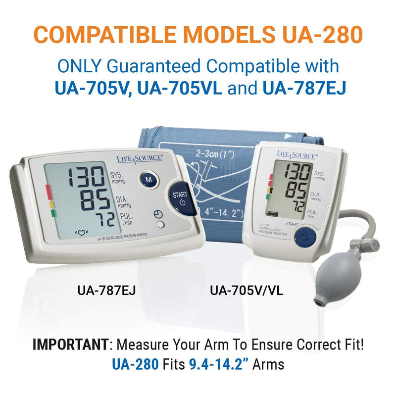 [Australia] - LifeSource Medium Replacement Cuff (UA-280) for UA-705V/VL and UA-787EJ Blood Pressure Monitors 