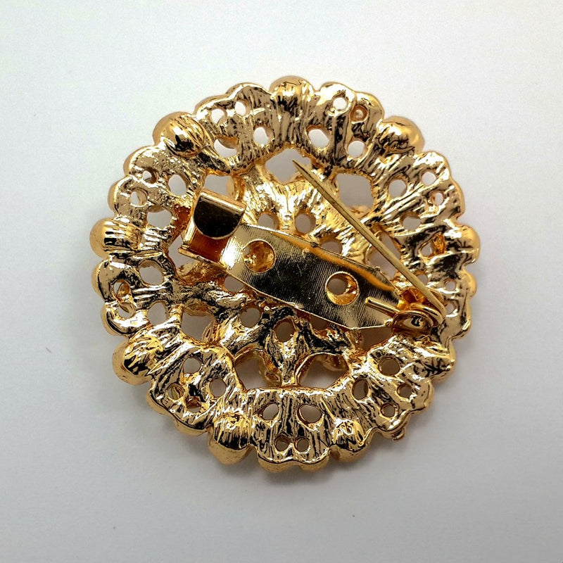 [Australia] - MEEJOA Lot 12pc Clear Rhinestone Crystal Flower Brooches Pins 
