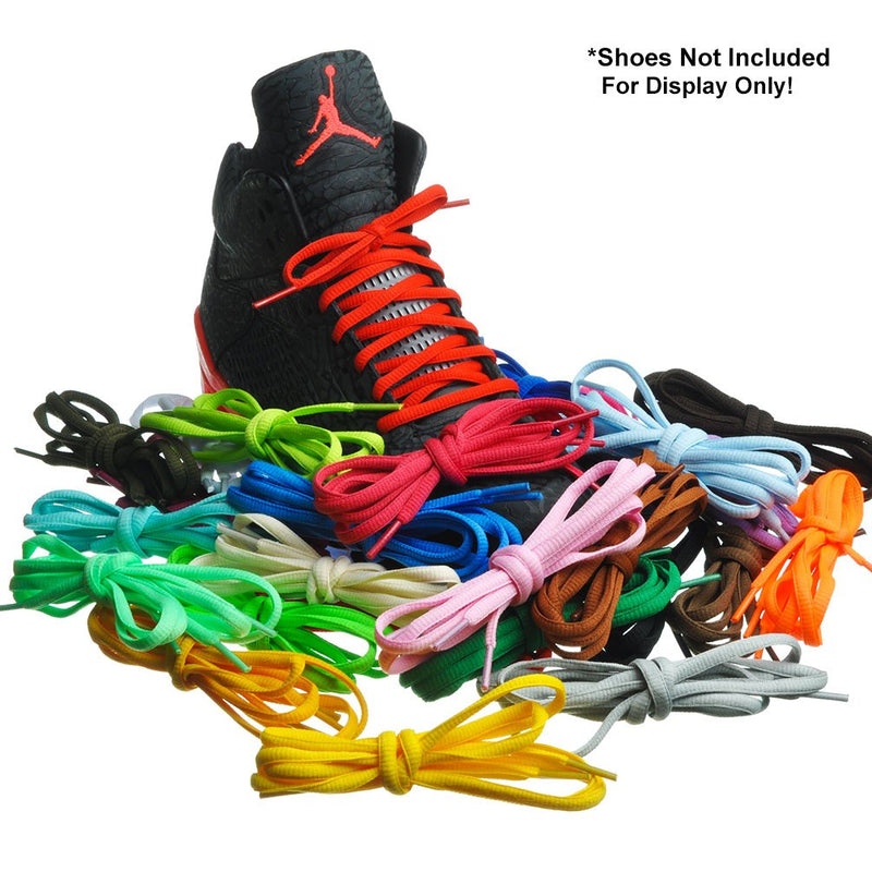 [Australia] - BIRCH's Oval Shoelaces 27 Colors Half Round 1/4" Shoe Laces 4 Different Lengths 29.5"(75cm) S Azure 