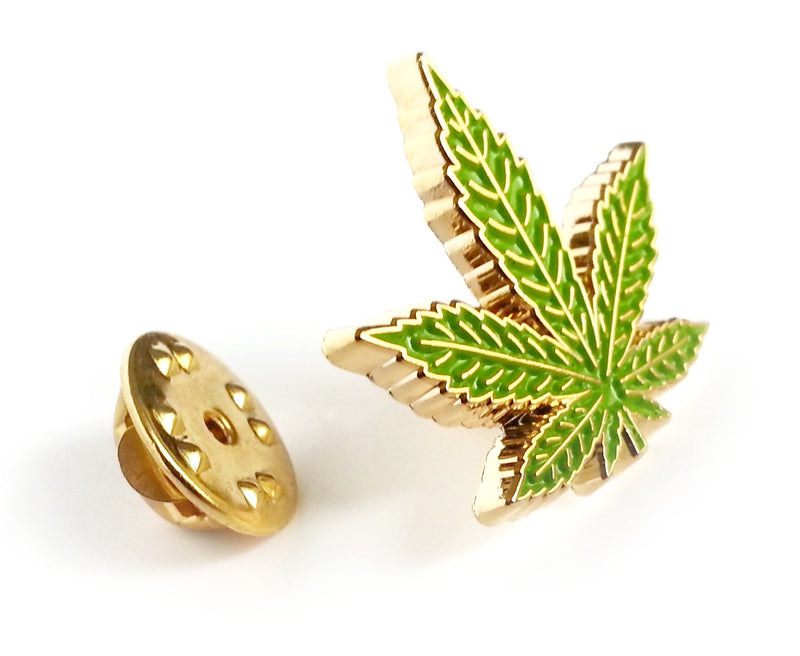 [Australia] - Marijuana Leaf Enamel Lapel Pin 