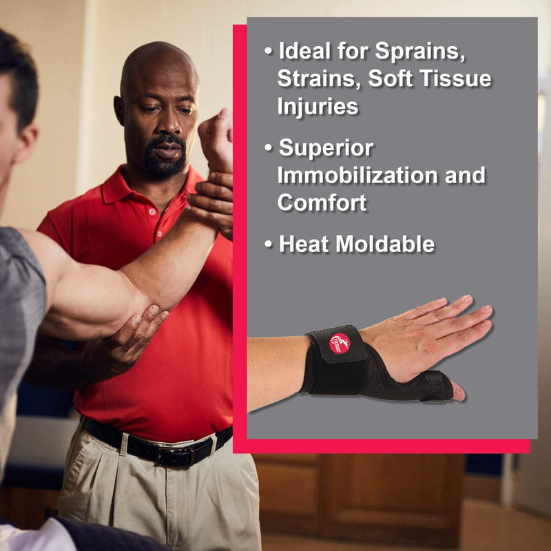 [Australia] - Cramer Moldable Thumb Spica, Moldable Thermoplastic Stay, Splint Immobilizer for Thumbs, Recovery from Broken, Fractured, or Sprained Thumb, Adjustable Support for Custom Fit 